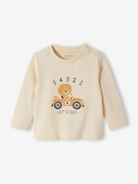 Jungen Baby Shirt Oeko-Tex grau meliert+grau meliert+petrol+vanille+wollweiß 10