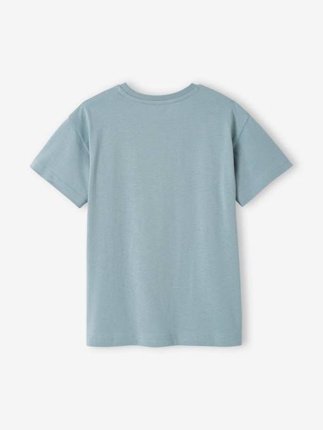 Jungen T-Shirt mit Tierprint, Recycling-Baumwolle anthrazit+graublau+wollweiß 6