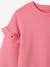 Mädchen Sweatshirt mit Volant-Saum personalisierbar - bonbon rosa+pastellgelb - 4