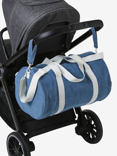 Denim-Wickeltasche BABY ROLL, personalisierbar - bleached - 3