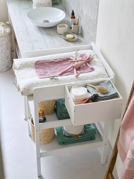 Babyzimmer Wickeltisch MADISON mit 2 Ablagen - weiß - 4