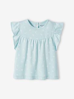 Babymode-Shirts & Rollkragenpullover-Mädchen Baby T-Shirt, Blumen Oeko-Tex