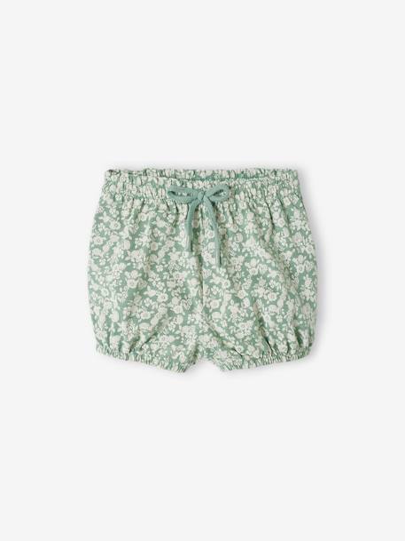 Jersey-Shorts für Mädchen Baby Oeko-Tex - königsblau bedruckt+salbeigrün+senfgelb bedruckt+weiß/rot bedruckt - 5