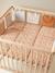 Baby Bettumrandung/Laufgitter-Polster ETHNIC mit Recycling-Polyester beige bedruckt 2