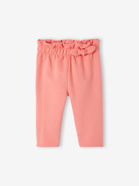 Baby Sweathose, Dehnbund BASIC Oeko-Tex - koralle+nachtblau+tanne - 1