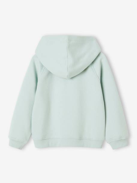 Mädchen Kapuzensweatjacke Oeko-Tex - aqua+grün+marine - 3