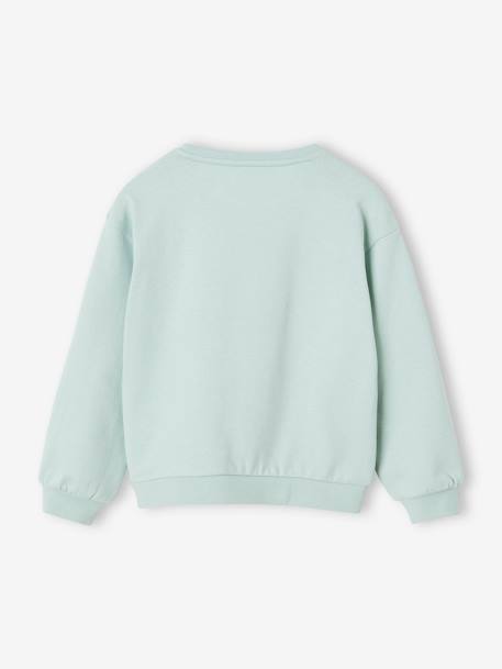 Mädchen Sweatshirt mit Print Basics graugrün+himmelblau+koralle+vanille+violett 6