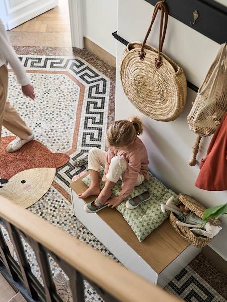 Kinderzimmer Spielzeugkiste auf Rollen weiß 2