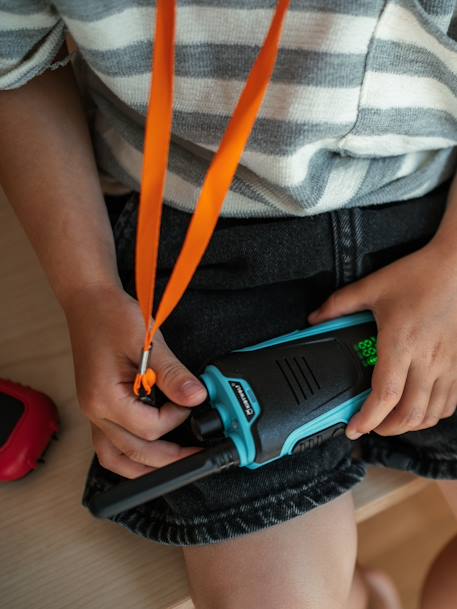 Kinder Akku-Walkie-Talkie KIDYTALK KIDYWOLF blau+grün 3