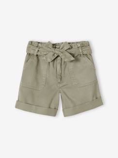 Maedchenkleidung-Shorts & Bermudas-Mädchen Paperbag-Shorts