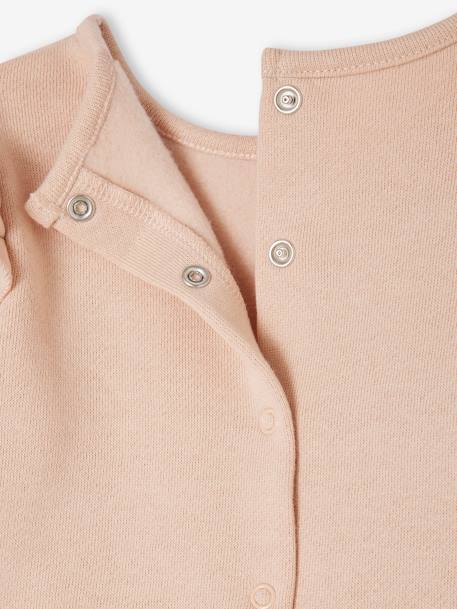 Baby-Set: Sweatshirt & Hose beige+beige meliert+rosa+rosa nude+wollweiß 25