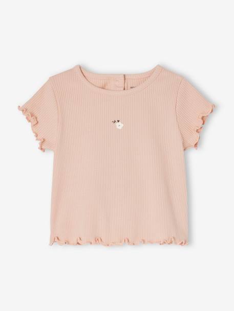 2er-Pack Baby T-Shirts aus Bio-Baumwolle rosa nude 3