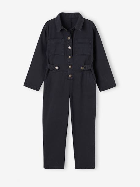 Mädchen Jumpsuit im Worker-Style anthrazit 2