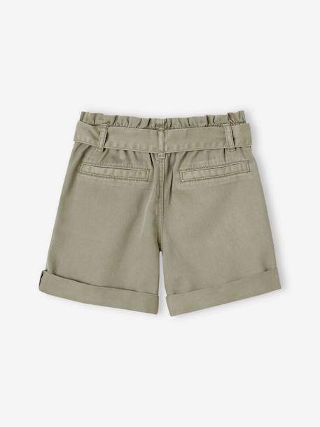 Mädchen Paperbag-Shorts - khaki - 2