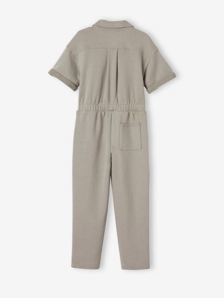 Mädchen Jumpsuit aus Sweatware Oeko-Tex khaki 2