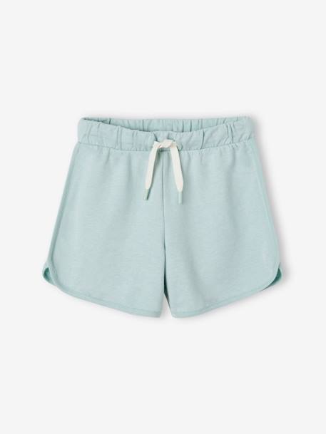 Mädchen Sweatshorts mit Recycling-Polyester - aqua+koralle+marine+mehrfarbig - 1