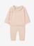 Baby Strick-Set: Pullover & Hose Oeko-Tex rosa nude 3