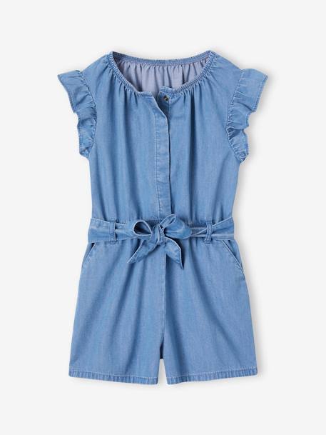 Mädchen Jumpsuit aus Light-Denim - blue stone - 1