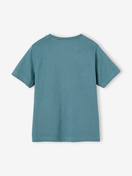 3er-Pack Jungen T-Shirts BASIC Oeko-Tex aqua+azurblau+cappuccino+grün+weiß meliert 5