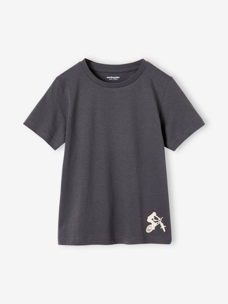 3er-Pack Jungen T-Shirts BASIC Oeko-Tex aqua+cappuccino+grün+weiß meliert 3