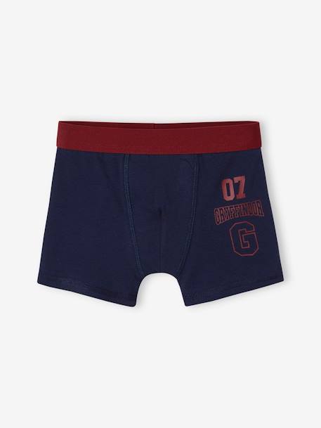 3er-Pack Jungen Boxershorts HARRY POTTER bordeaux 2