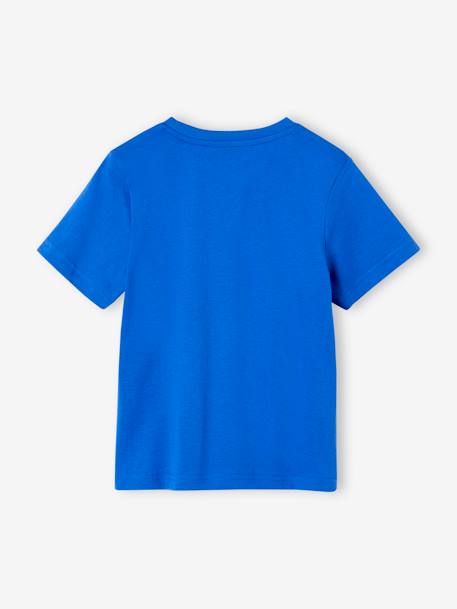 Jungen T-Shirt mit Schriftzug oder Print BASIC Oeko-Tex gelb+königsblau+nachtblau+salbeigrün+weiß 5