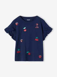 -Mädchen T-Shirt mit Pailletten-Applikation