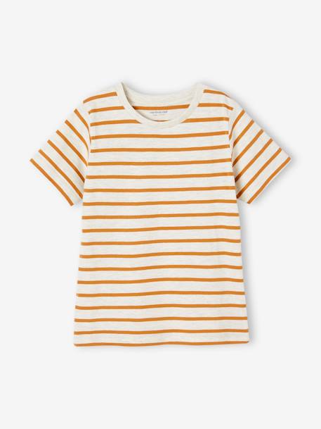 3er-Pack Jungen T-Shirts BASIC Oeko-Tex aqua+azurblau+cappuccino+grün+weiß meliert 33