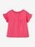 Baby T-Shirt aus Bio-Baumwolle, personalisierbar fuchsia+wollweiß 1