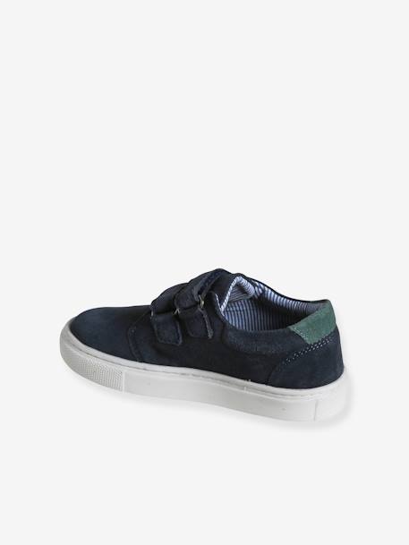 Jungen Sneakers mit Klettverschluss - camelfarben+marine/braun+marine/grün - 20