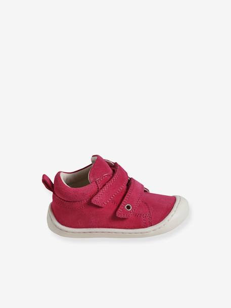 Baby Lauflern-Boots mit Klett bordeaux+fuchsia+gold+hellgelb+marine+rosa 7