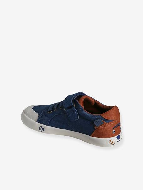 Kinder Stoff-Sneakers mit Anziehtrick jeansblau 3