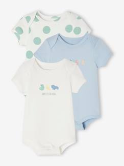 -3er-Pack mitwachsende Baby Schlupfbodys, Bio-Baumwolle Oeko-Tex