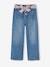 Mädchen Loose-fit-Jeans mit Stoffgürtel - blue stone - 3