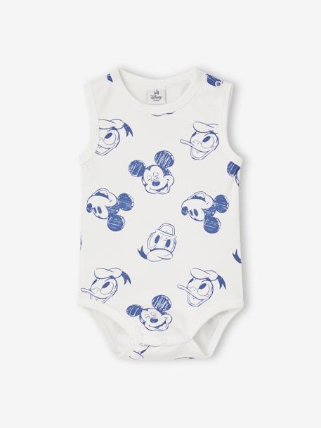 2er-Pack ärmellose Baby Bodys Disney MICKY MAUS himmelblau 2