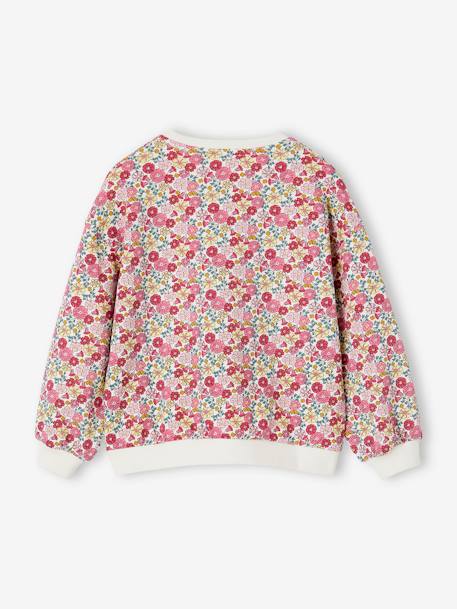 Mädchen Sweatshirt mit Recycling-Polyester rosa 2