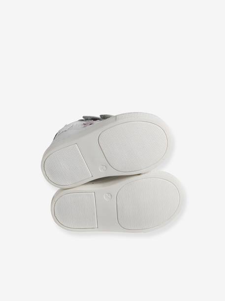 Baby Klett-Sneakers Stern-Applikation weiß/hellgrau/hellviolett 5