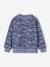 Jungen Sweatshirt mit Recycling-Polyester graublau+grün 3