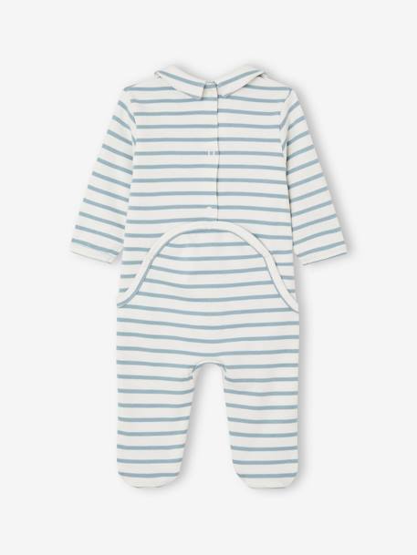 Baby Jersey-Strampler Oeko-Tex - himmelblau - 2