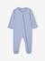 3er-Pack Baby Strampler mit Reißverschluss BASICS - blau chambray+cappuccino - 2