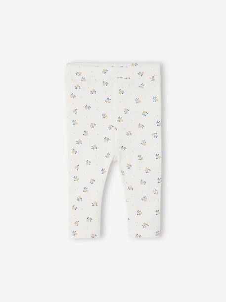 2er-Pack Baby Leggings BASIC Oeko-Tex gedruckt hellbeige+pfirsich 2