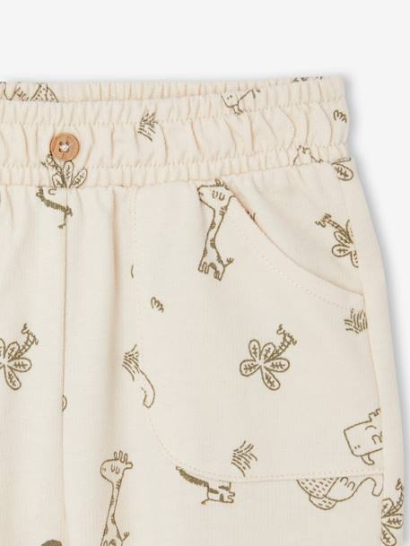 Baby Joggpants Oeko-Tex - khaki löwe+wollweiß giraffe - 6