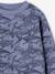 Jungen Sweatshirt mit Recycling-Polyester graublau+grün 5