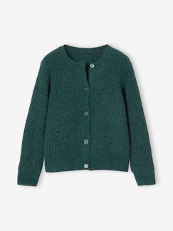 Maedchenkleidung-Mädchen Cardigan aus Chenille-Garn