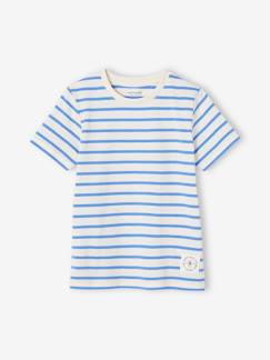 Jungenkleidung-Shirts, Poloshirts & Rollkragenpullover-Shirts-Jungen T-Shirt mit Streifen Oeko-Tex