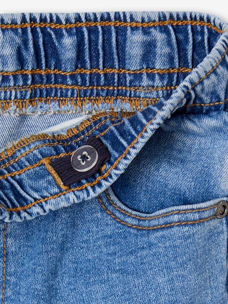 Jungen Slim-Jeans mit Dehnbund BASIC blue stone+grauer denim 3