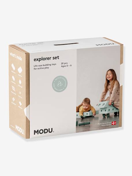 Kinder Konstruktionsspielzeug Modu Explorer MODU grün 4