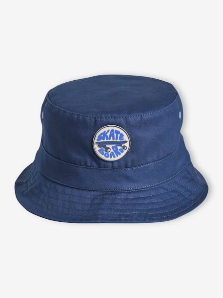 Jungen Sonnenhut mit Skatermotiv - blau - 2