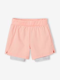 Maedchenkleidung-Sportbekleidung-Mädchen 2-in-1 Sport-Shorts