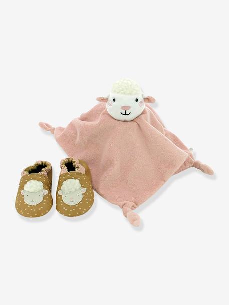 Baby Geschenk-Set: Krabbelschuhe & Schmusetuch ROBEEZ - camel - 3